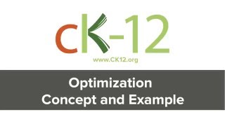 Optimization Concept and Example