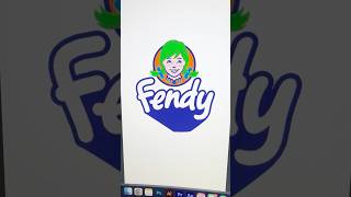 Combining the Fanta and Wendy's logos! #logos #logodesign #redesign #mashup #procreate #shorts