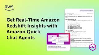 Get Amazon Redshift Insights Fast with Amazon Quick Chat Agents