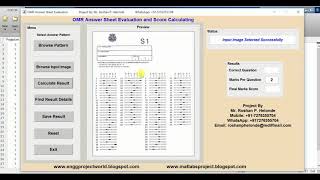 OMR Answer Sheet Evaluation Using Image Processing Matlab Source Code