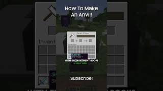How To Make An Anvil In Minecraft!