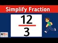 Simplifying the fraction 12/3 | 12/3 Simplified