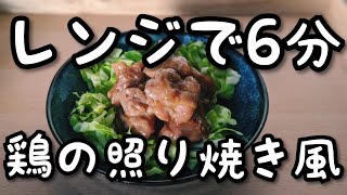 シリコンバッグとレンジで鶏の照り焼き風を作る【DAISO】