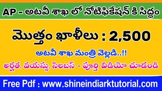 అటవీశాఖలో బీట్, రేంజ్ ఆఫీసర్ ఉద్యోగాలకు ప్రభుత్వం గ్రీన్ సిగ్నల్ - RK job alerts - AP