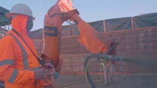 Shotcrete Robot - Bin Walls