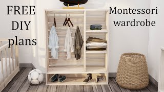 DIY Montessori children's wardrobe