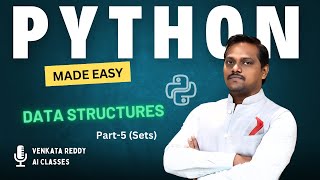 Python Data Structures | Video 2 | Part 5 (Set Data Type) | Python Made Easy