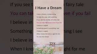 I have a dream | ABBA #lyrics #music #pop #song