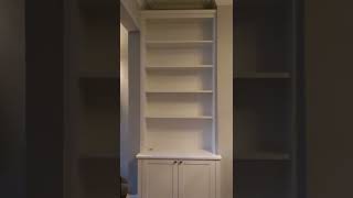 Fitted Alcove cabinet with shelves above Bristol, UK