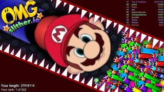 Slither.io A.I. Epic Skin Slitherio Best Gameplay - MARIO SKIN 🔥 - Slither.io Vip - World Record