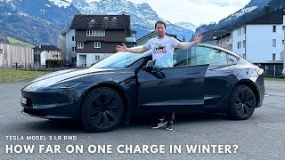 Tesla Model 3 2025 LR RWD – Pushing the Limits of Winter Range!