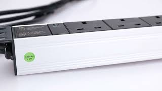 Rack mount UK socket 6 way power distribution unit (PDU) #pdu #datacenter #powerstrip