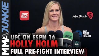 Holly Holm wants to 'retire with the UFC title' | UFC on ESPN 16 pre-fight interview