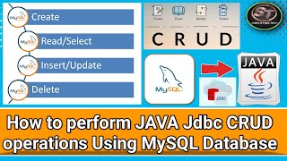 How To Perform Create,Read,Insert,Update,Delete operations using Java JDBC & MySQL DB