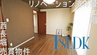 【最上階】オシャレ部屋の家主になれる！リノベーション済みのCOOL内装【1SLDK売買】