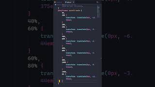 CSS Scrolling Text Animation | WebDesign | ThinhPham #shorts