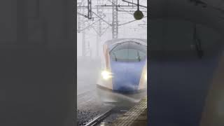 조에츠신칸센 나가오카역 낙설용 스프링클러  上越新幹線長岡駅 雪を落とすスプリンクラー