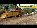 cat® vibratory soil compactors cs44 and cp44 in action