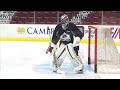 gotta see it roy takes to avalanche practice in goalie gear