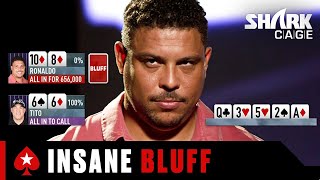 Ronaldo's SICK Bluff ♠️ Best of Shark Cage ♠️ PokerStars