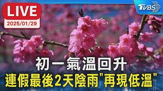 【LIVE】初一氣溫回升　連假最後2天陰雨「再現低溫」