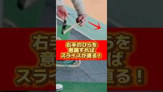 右手のひらを意識すればスライスが直る❗️#ゴルフレッスン #ゴルフ #ゴルフ練習動画 #golf #golfswing #golflesson