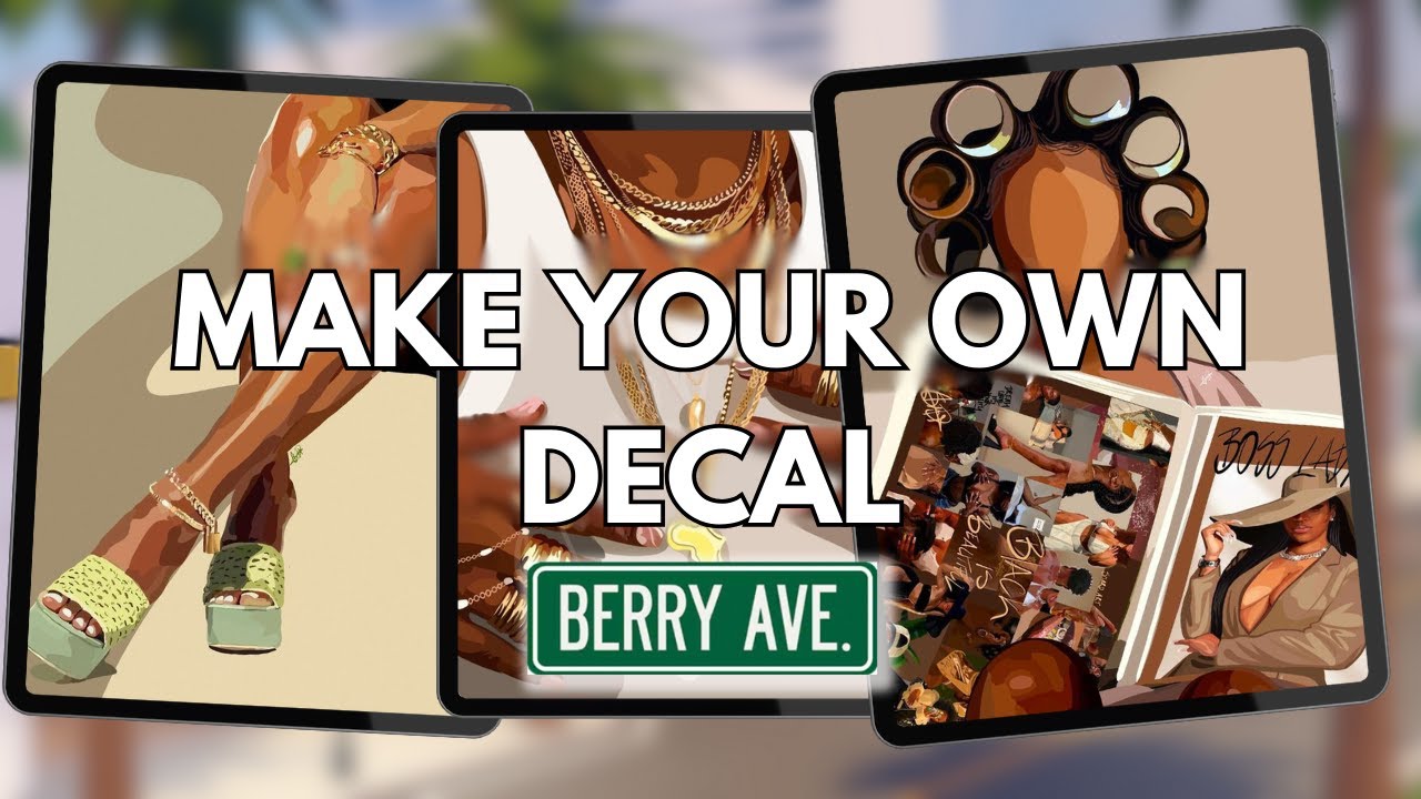 How To Make Decals For Berry Avenue Bloxburg Youtube
