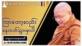 #ကိုရီးယားဆရာတော် #အရှင်ဝိစိတ္တ -ကြာတော့လည်း နေတတ်သွားမှာပါ #တရားတော် #dhamma #dhammatalk