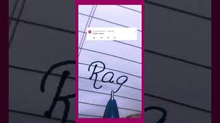 Raghav name handwriting practice in English || Study purpose