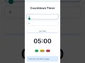 Build Your Own Countdown Timer App with HTML, CSS  #htmlcssjs #coding #frontendcourse #c0dewiyhnoor