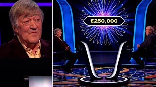 Stephen Fry Makes History on Who Wants To Be A Millionaire!