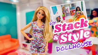 Let’s DIY a Wood Stackable Dollhouse That We Can Style and Rearrange | Dollar Store Craft
