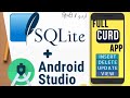 Android SQLite database tutorial | SQLite Database in Android Studio| SQLite CRUD App in Android