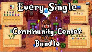 I attempt to complete EVERY SINGLE COMMUNITY CENTER BUNDLE in Stardew Valley