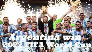 THE GREATEST FINAL | Argentina v France | FIFA 2022 | Largest Screen Argentina Win Fan Celebrations