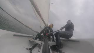 RS400 Sailing- Tacking and Gybing Practice!!