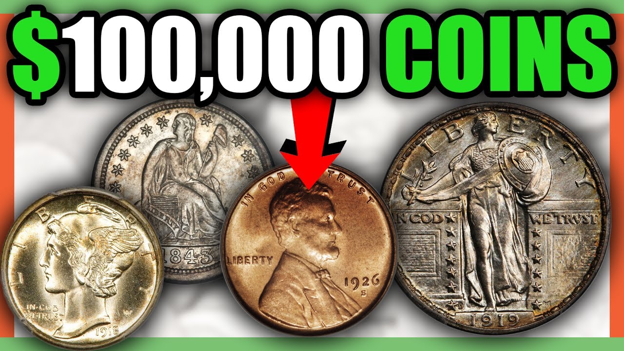 10 COINS WORTH OVER $100,000!! TOP 10 RARE COINS TO LOOK FOR!! - YouTube