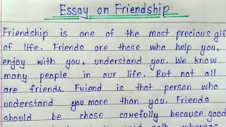 Essay on friendship || Short essay on friendship in english