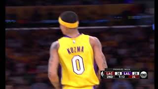 Kyle Kuzma First NBA Basket with the Lakers / NBA / 19 October 2017