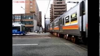 伊予鉄道 郊外線 大手町駅 平面交差