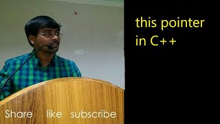 THIS POINTER || SYNTAX|| CREATION || EXAMPLE PROGRAM || C++PROGRAMMING--Lecture--48