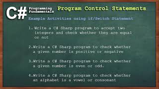 C# Conditional Statement Program Exercises 1-1 Console App Programming Part 16 | Tagalog Tutorials