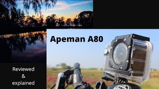 Apeman A80 action camera | best budget | footage of the camera \u0026 Products software information.