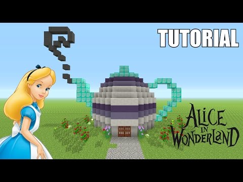 Minecraft Tutorial: How To Make A ALICE IN WONDERLAND Inspired!! TEAPOT!! (Survival House Minecraft Tutorial: How To Make A ALICE IN WONDERLAND Inspired!! TEAPOT!! (Survival House