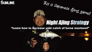 “Learn how to increase your catch of horse mackerel” Night Ajing strategy.  Shinichiro Fujiwara