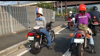 【旧車バイク】Z400GP GPZ400FⅡ GS400 HAWKⅡ 500SSマッハIII　6台で行く旧車ツーリング♫