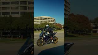 Yamaha R3 (GSXR 1K) Hogs the CAMERA #kawasakizx6r #bikelife #kawasakininjazx6r #gixxer