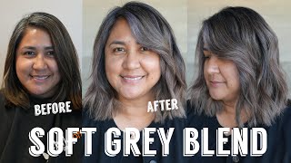My Signature Grey Blending Technique | Real Client Transformation + Follow-Up