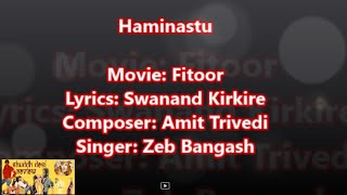 Haminastu - Fitoor - Zeb Bangash - Lyrics English Translation