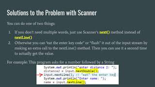 Java - Potential Problem with Scanner - Mixing Numeric and Text Input